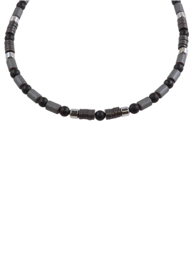 Firetti Collier »Schmuck Geschenk Halsschmuck Halskette Steinkette Edelstein Hämatit«, Made in Germany - mit Onyx, Hämatit von Firetti