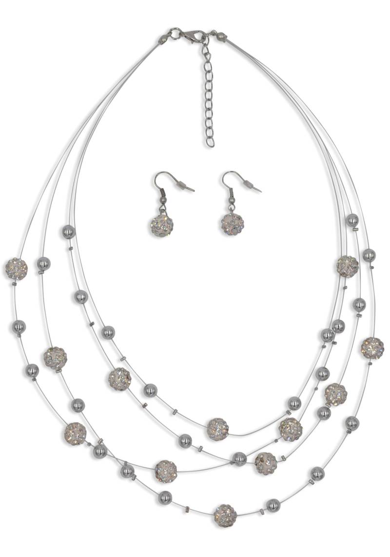 Firetti Collier-Set »Blue Crystal«, (Set, 3 tlg.), mit Glasstein von Firetti