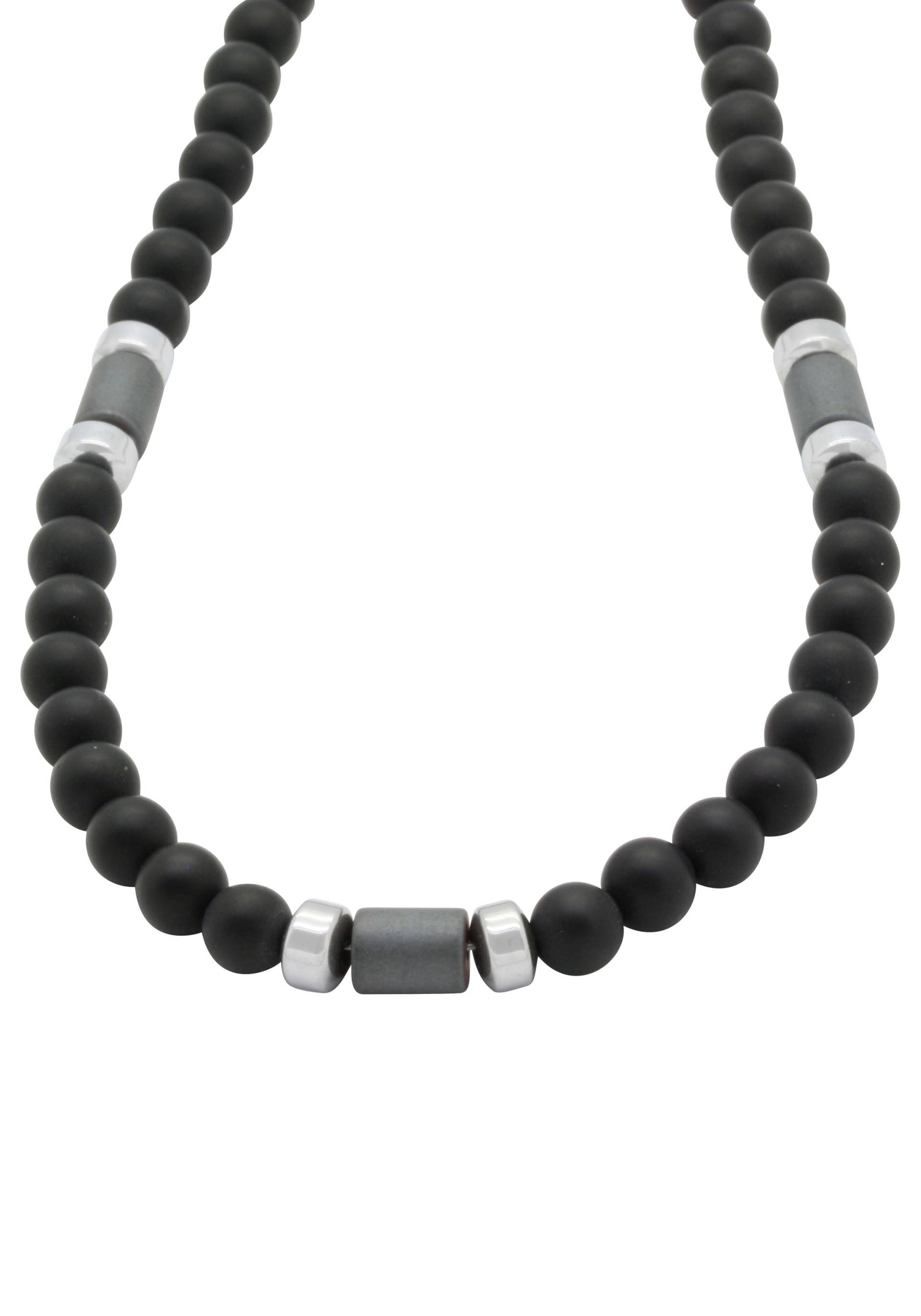 Firetti Collier »Schmuck Geschenk Halsschmuck Halskette Ankerkette Onyx Hämatit«, Made in Germany - mit Onyx, Hämatit von Firetti