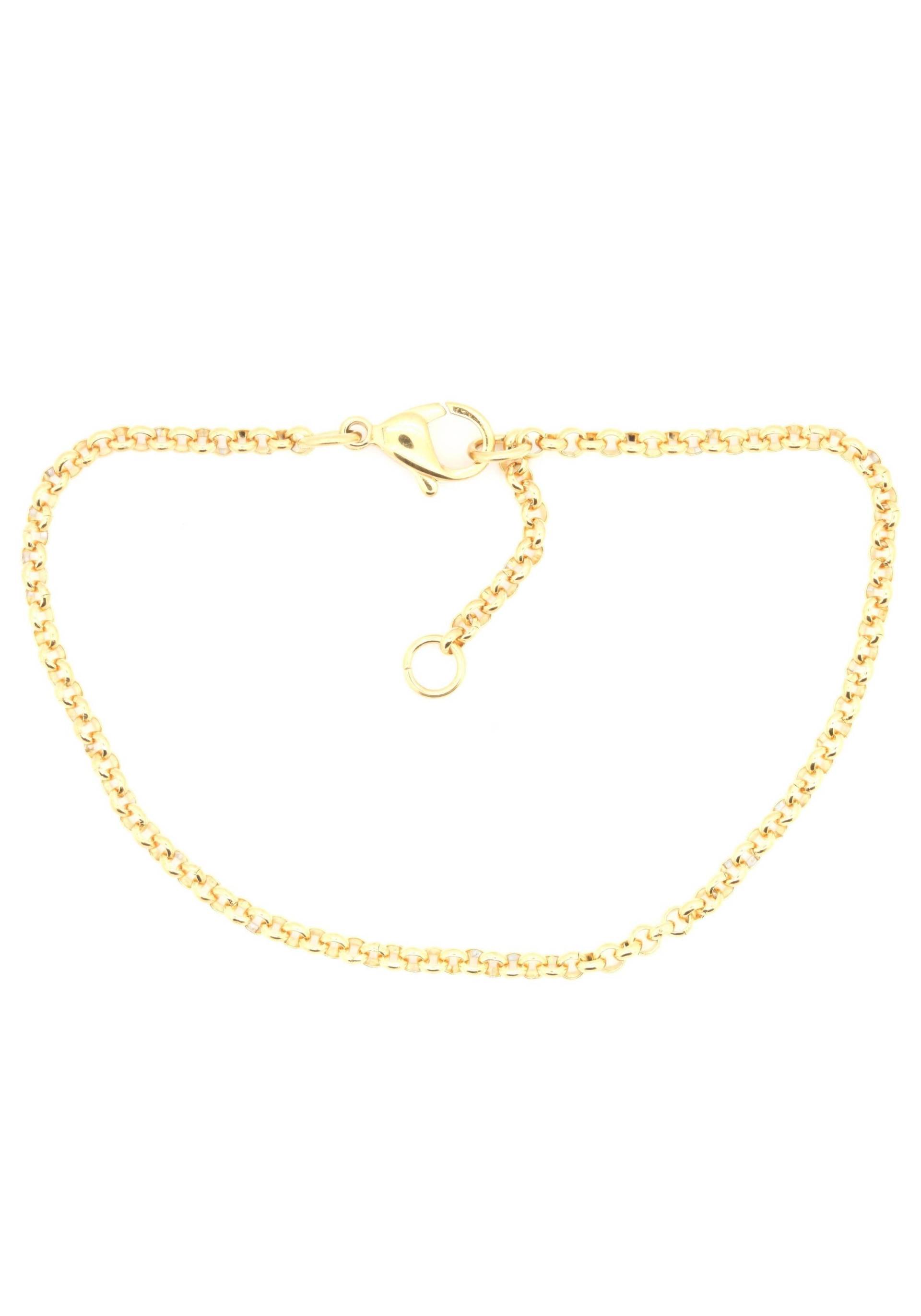 Firetti Edelstahlarmband »Schmuck Geschenk, Erbskettengliederung, 2,4 mm breit, gelbgoldfarben«, Made in Germany Firetti Edelstahlarmband »Schmuck Geschenk, Erbskettengliederung, 2,4 mm breit, gelbgoldfarben«, Made in Germany von Firetti