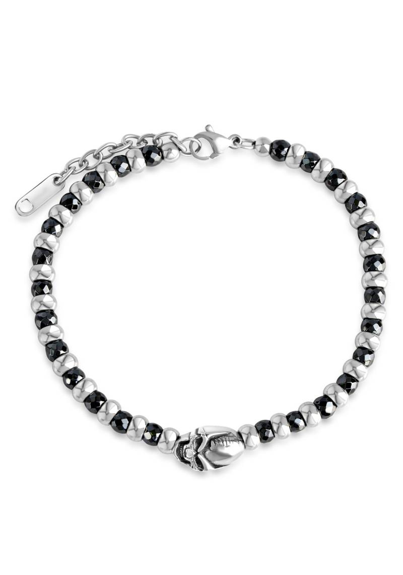 Firetti Edelstahlarmband »Schmuck Geschenk, Skull«, mit Hämatit von Firetti