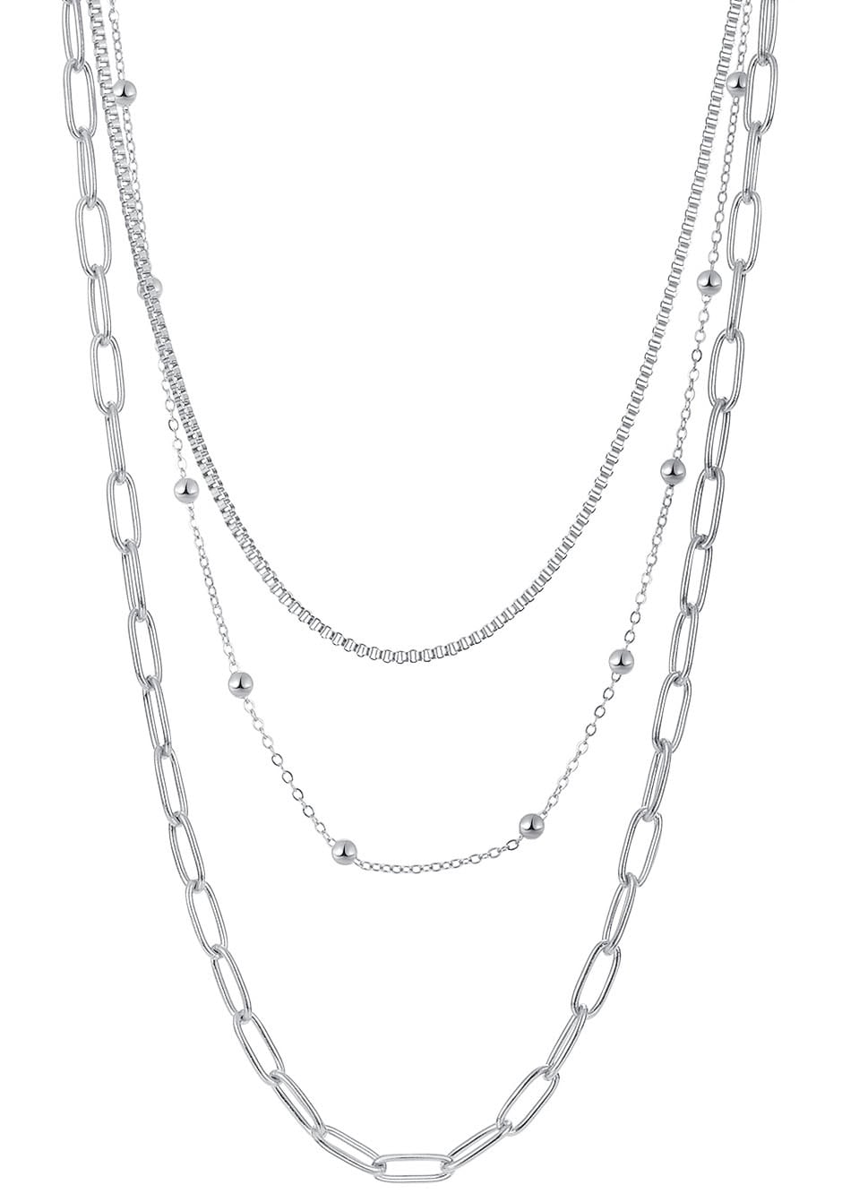 Firetti Edelstahlkette »Schmuck Geschenk Trio Layerkette« von Firetti