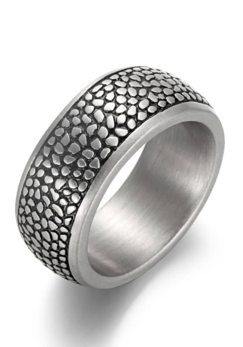 Firetti Fingerring »Schmuck Geschenk, 10,0 mm, Reptilienoptik, matt, strukturiert,«, mit Zirkonia (synth.) von Firetti