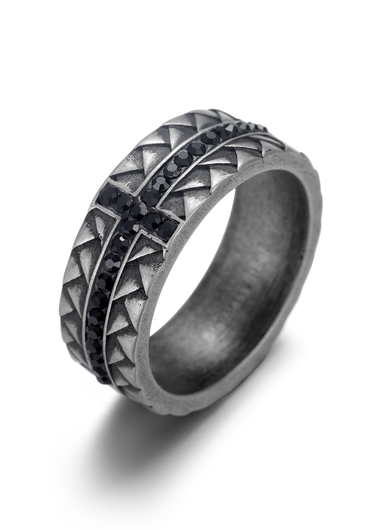 Firetti Fingerring »Schmuck Geschenk, Woven, strukturiert«, mit Zirkonia (synth.) von Firetti