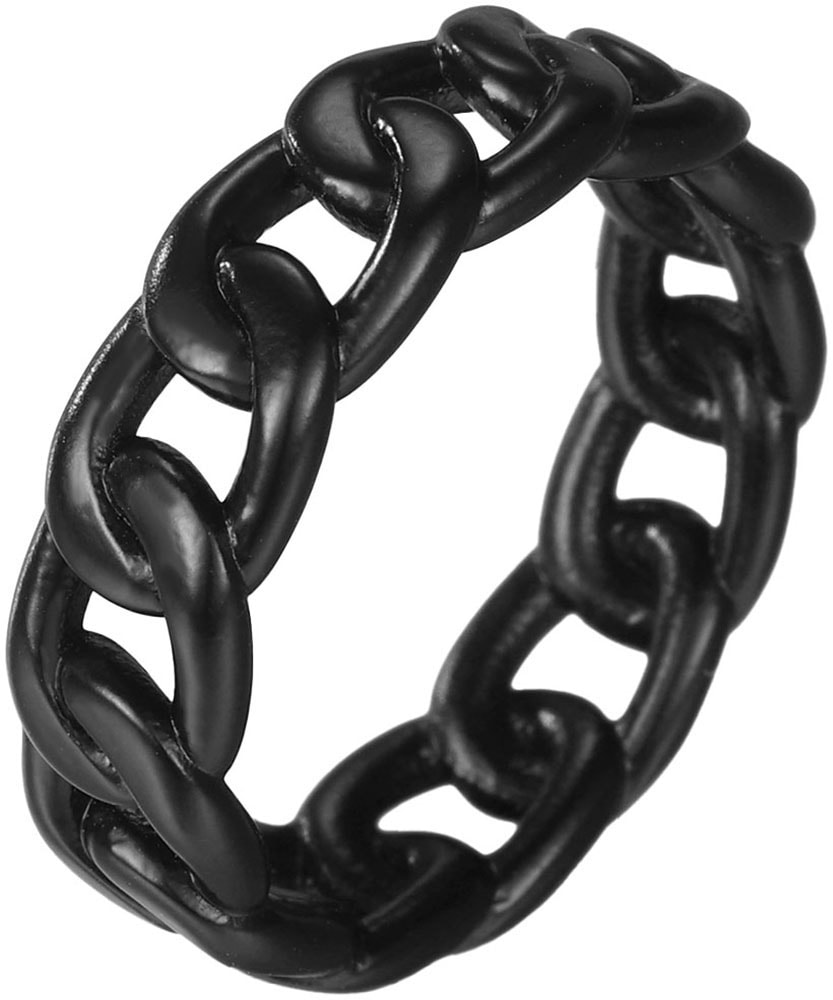 Firetti Fingerring »Schmuck Geschenk Edelstahl Ring Damenring Herrenring Panzerkette Color« von Firetti