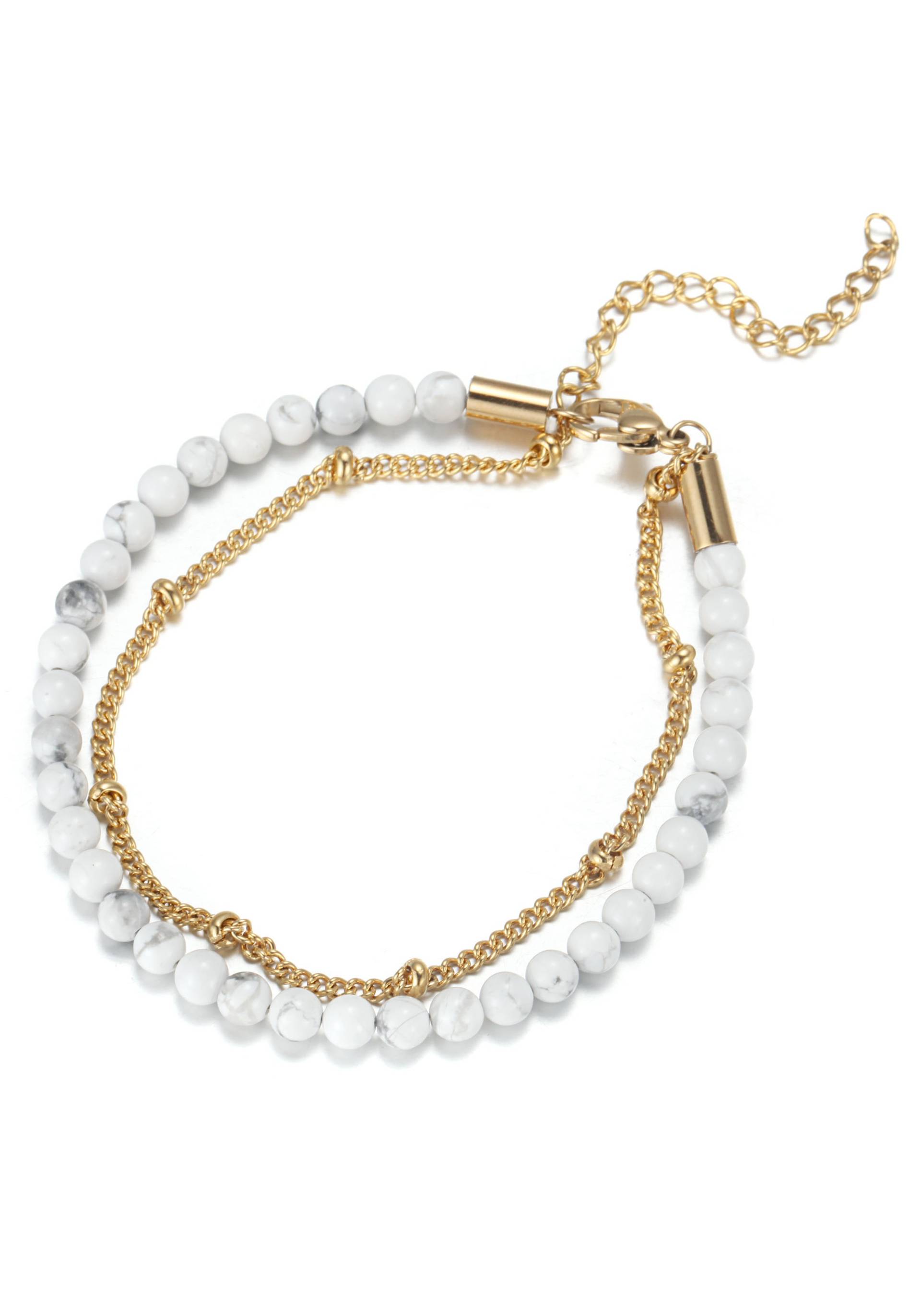 Firetti Fusskette »Schmuck Geschenk, Körperschmuck, Anlass Geburstag, Weihnachten«, mit Türkis, Achat oder Dumortierit Firetti Fusskette »Schmuck Geschenk, Körperschmuck, Anlass Geburstag, Weihnachten«, mit Türkis, Achat oder Dumortierit von Firetti
