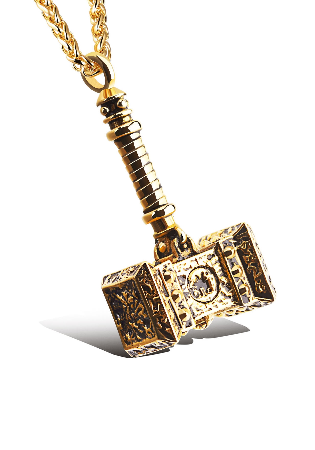 Firetti Kette mit Anhänger »Schmuck Geschenk, Hammer, strukturiert« Firetti Kette mit Anhänger »Schmuck Geschenk, Hammer, strukturiert« von Firetti