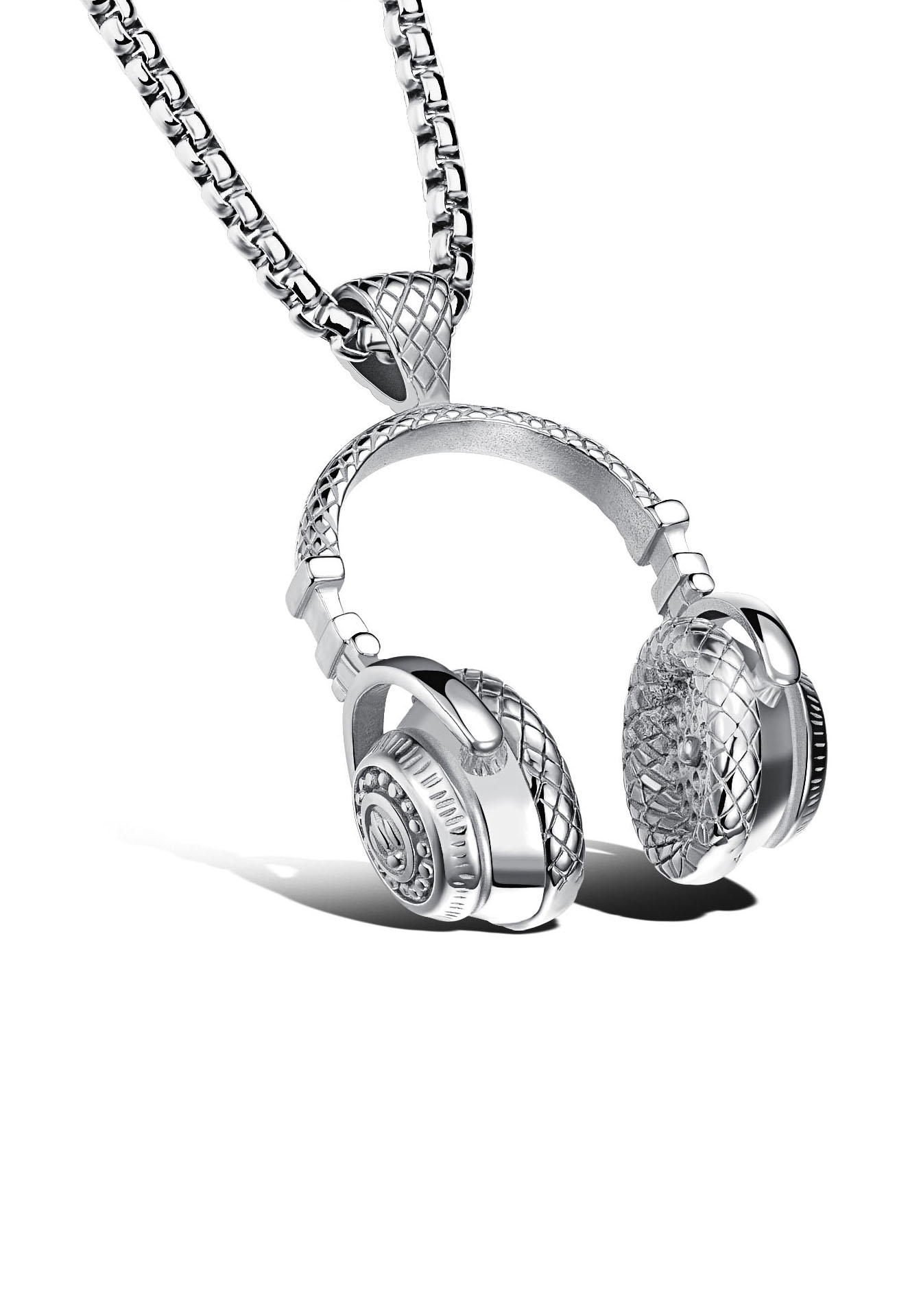 Firetti Kette mit Anhänger »Schmuck Geschenk, Kopfhörer, strukturiert« Firetti Kette mit Anhänger »Schmuck Geschenk, Kopfhörer, strukturiert« von Firetti