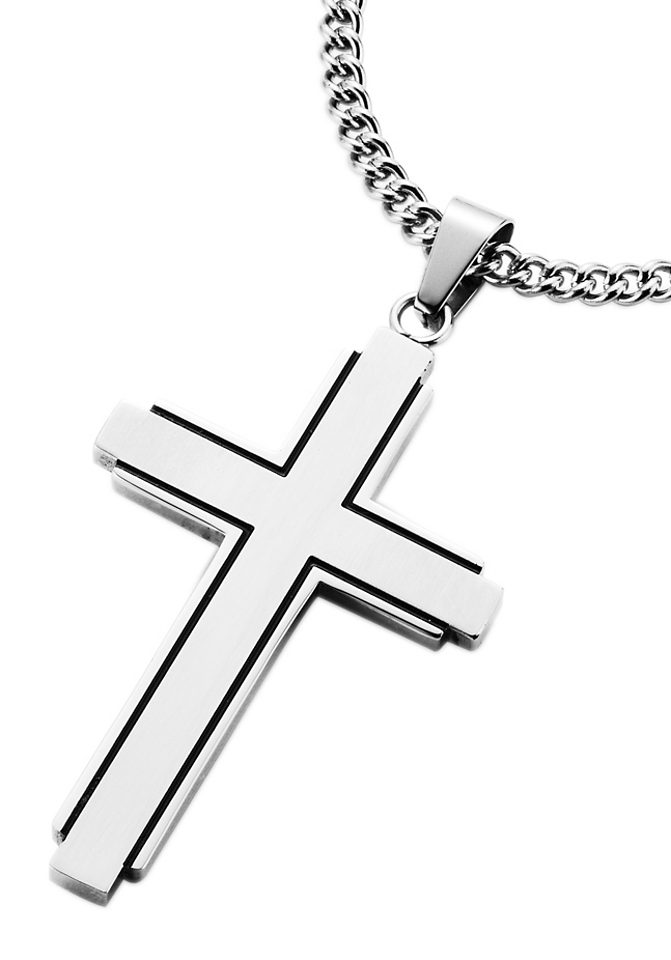 Firetti Kette mit Anhänger »Schmuck Geschenk, Kreuz, teilweise geschwärzt« Firetti Kette mit Anhänger »Schmuck Geschenk, Kreuz, teilweise geschwärzt« von Firetti