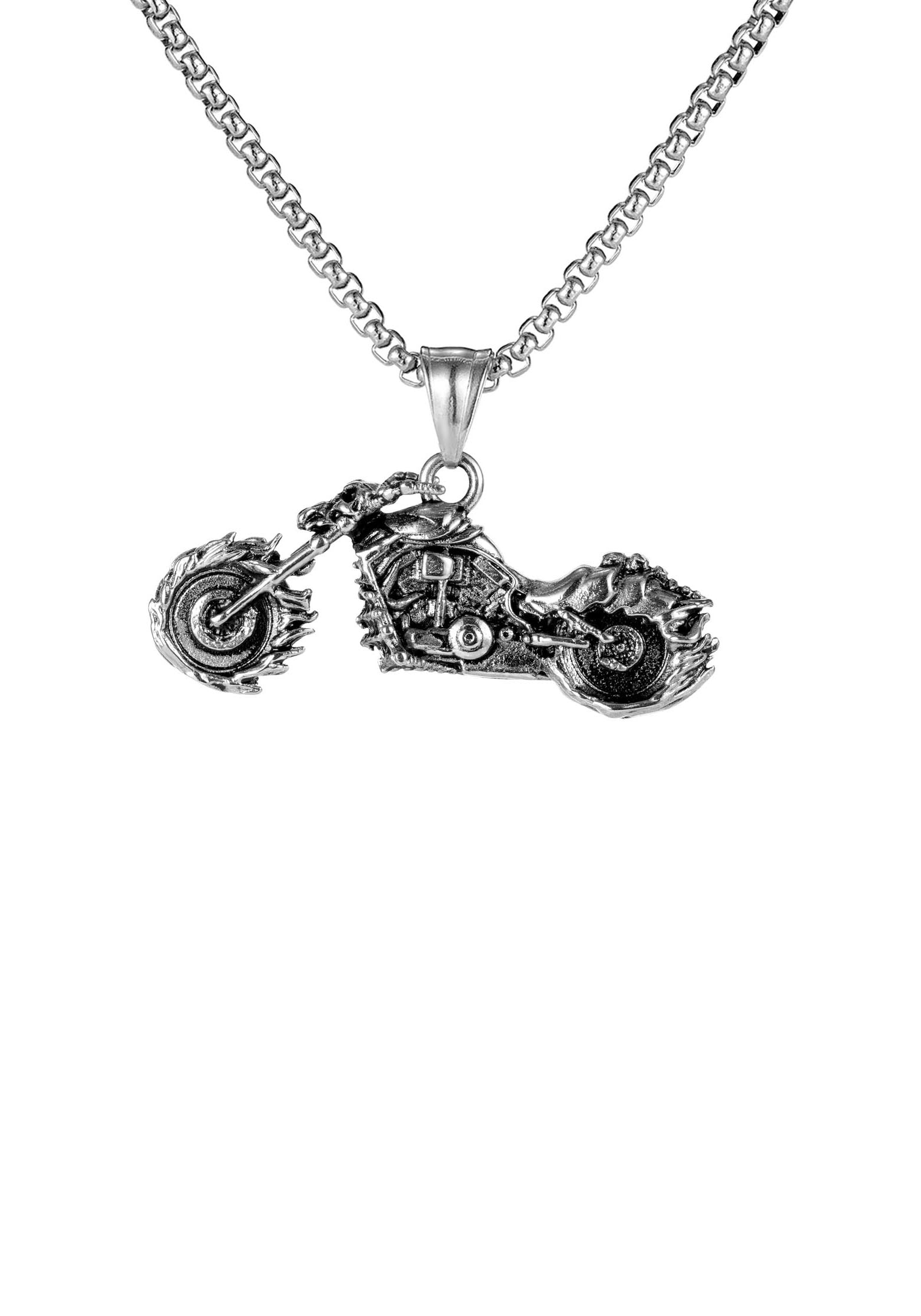 Firetti Kette mit Anhänger »Schmuck Geschenk, Motorrad, strukturiert, teilweise geschwärzt« Firetti Kette mit Anhänger »Schmuck Geschenk, Motorrad, strukturiert, teilweise geschwärzt« von Firetti