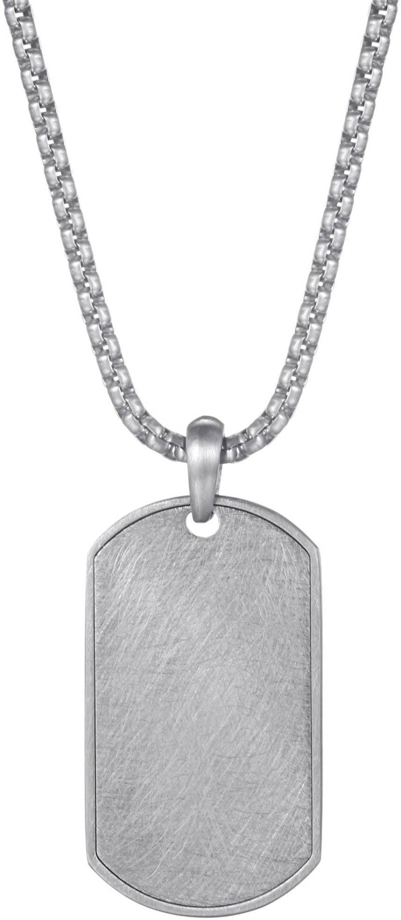 Firetti Kette mit Anhänger »Schmuck Geschenk Edelstahl Halsschmuck Halskette Dog Tag Ice« von Firetti