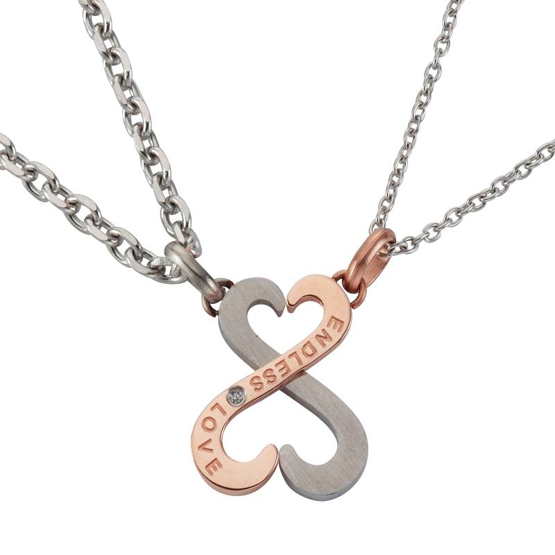 Firetti Kette und Anhänger Set »Multipack Schmuck Geschenk Halskette LIEBE "ENDLESS LOVE"«, (4 tlg.), mit Zirkonia von Firetti