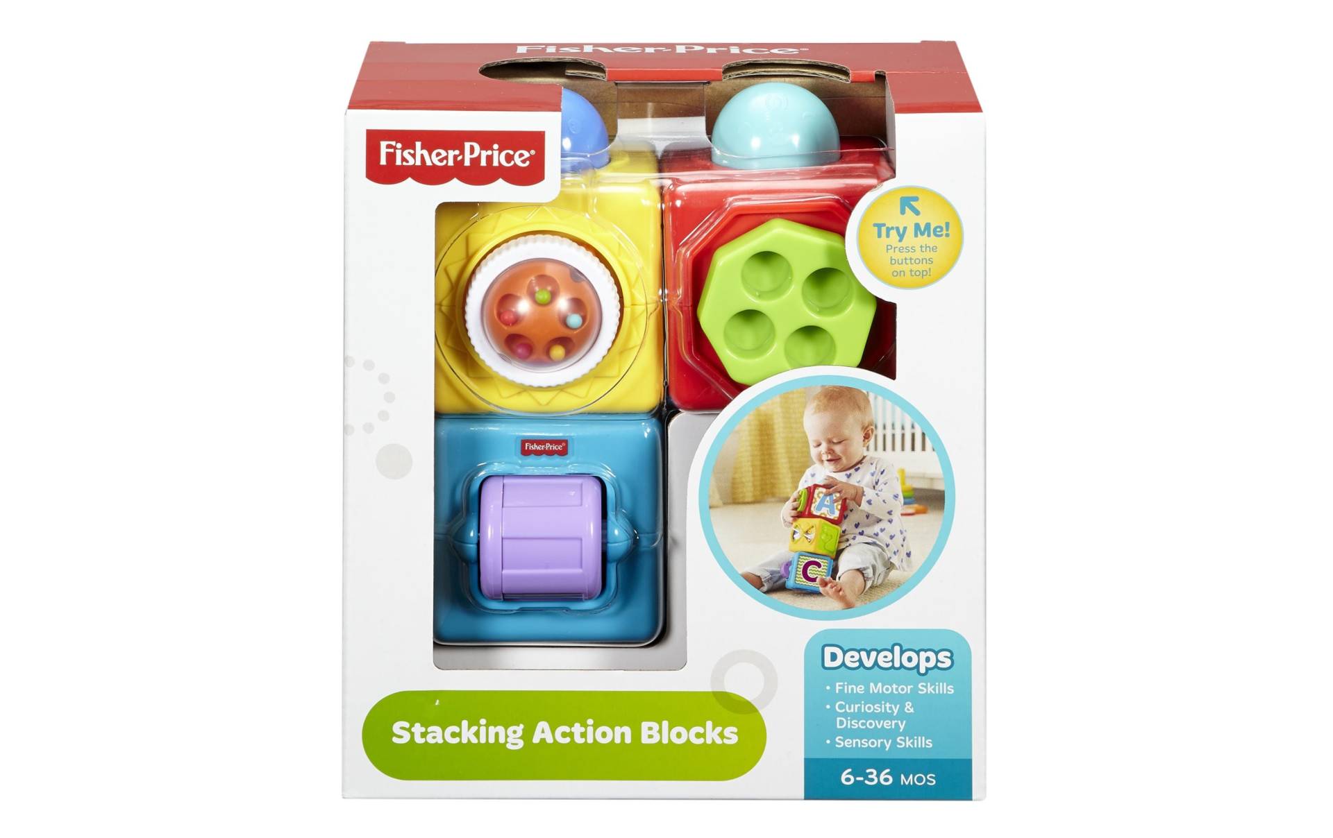 Fisher-Price® Steckspielzeug »Spiel- und Stapelwuerfel« von Fisher-Price®