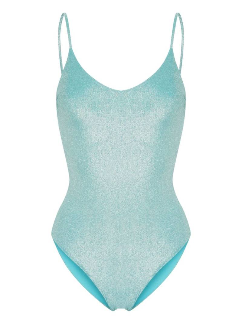 Fisico glitter-detail swimsuit - Blue von Fisico