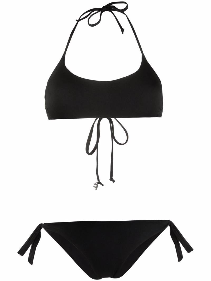 Fisico halterneck tie bikini - Black von Fisico