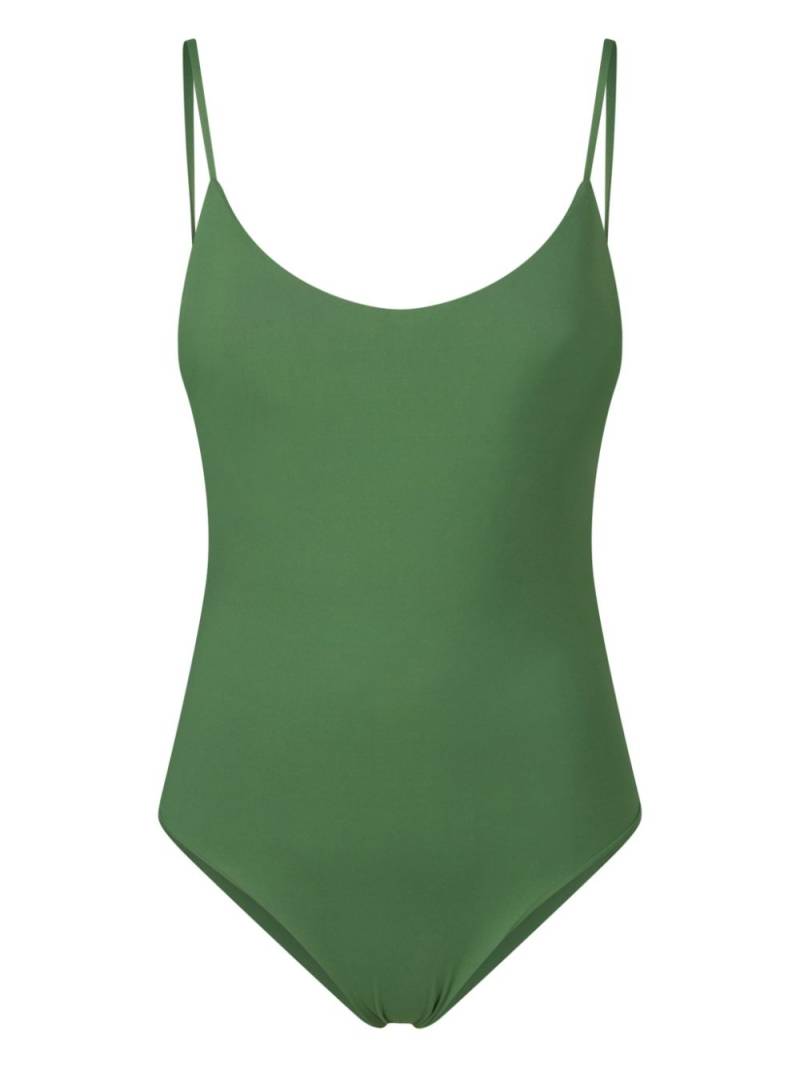 Fisico logo-appliqué swimsuit - Green von Fisico