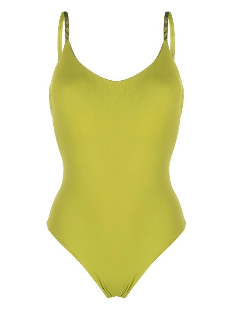 Fisico logo-embellished sleeveless swimsuit - Green von Fisico