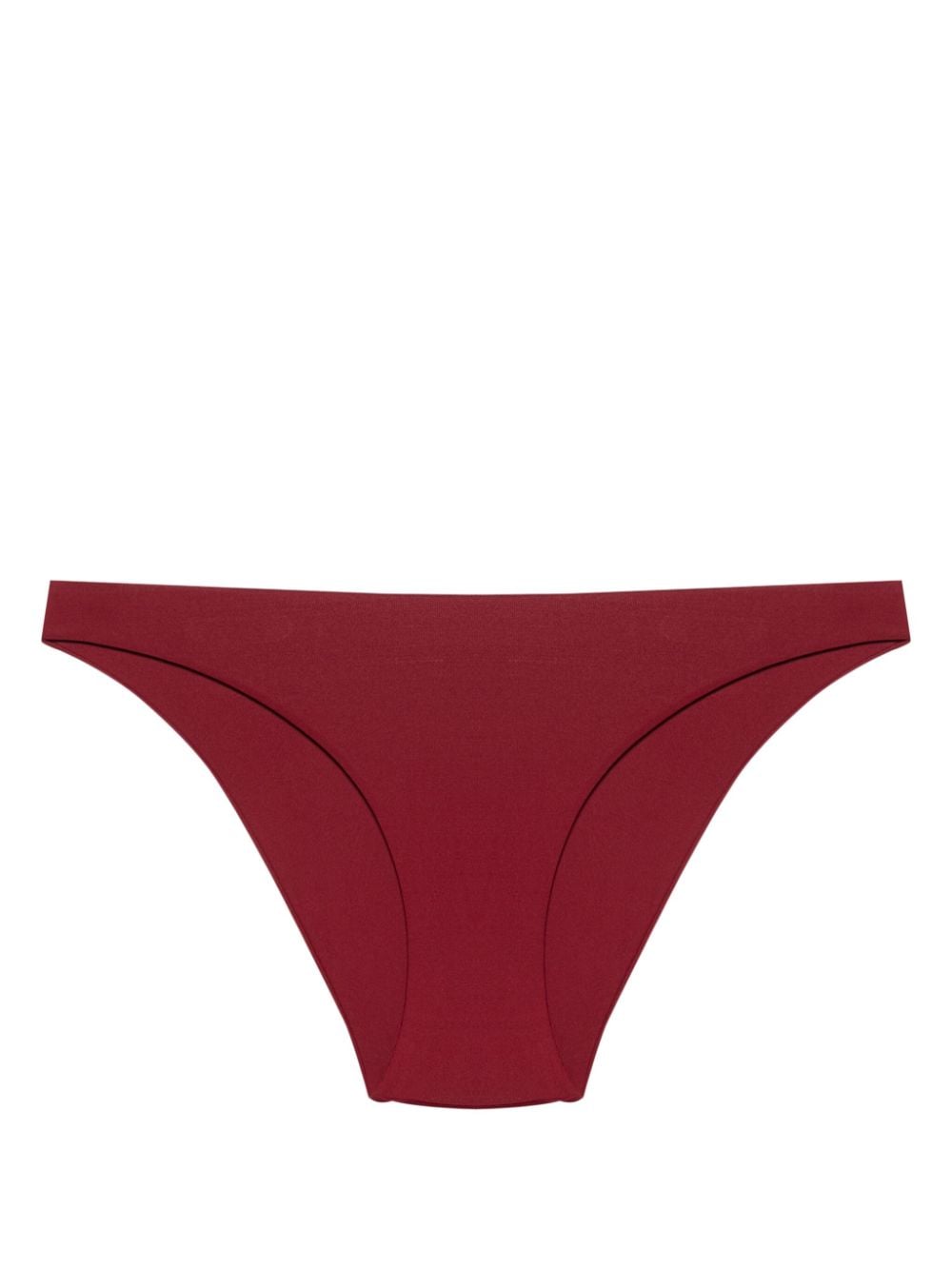 Fisico logo-patch bikini bottoms - Red von Fisico