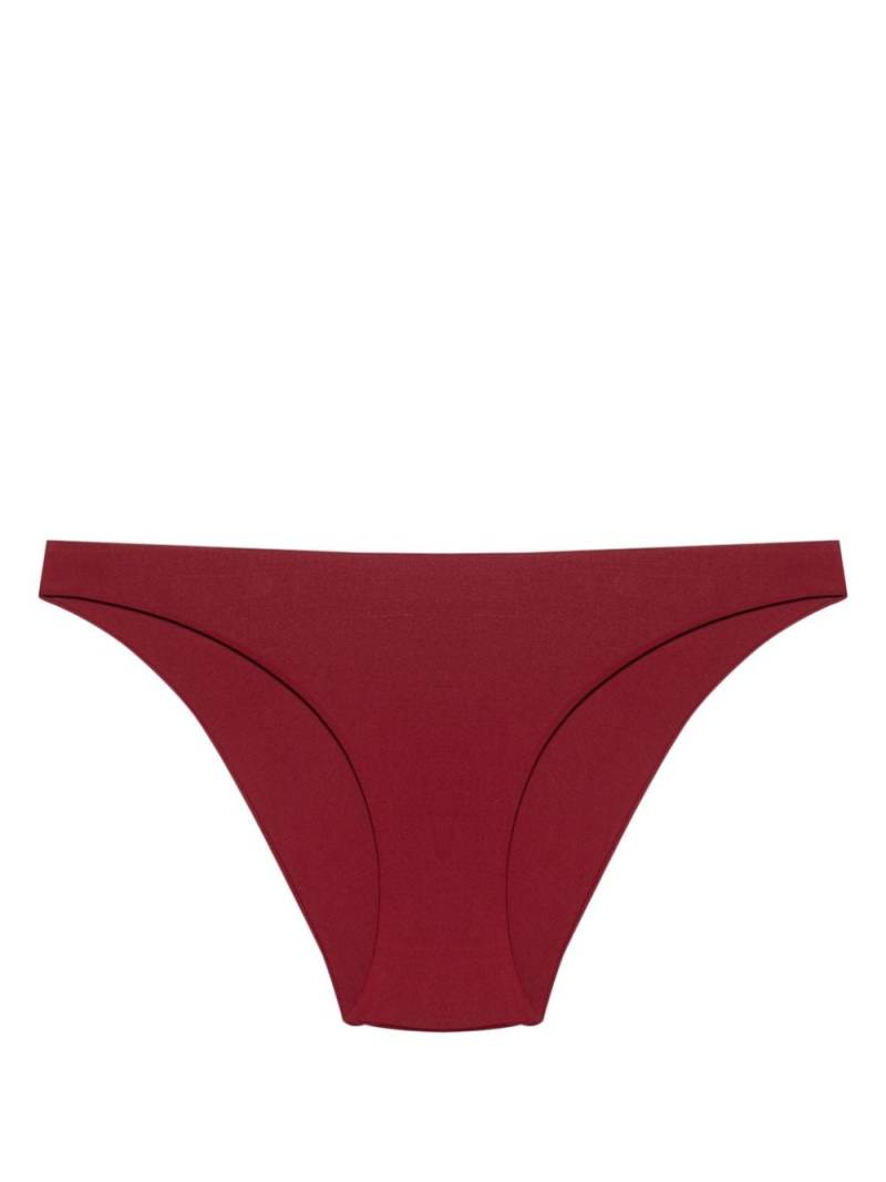 Fisico logo-patch bikini bottoms - Red von Fisico