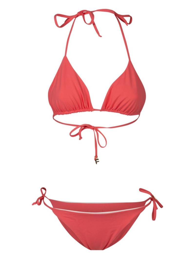 Fisico reversible triangle bikini - Orange von Fisico