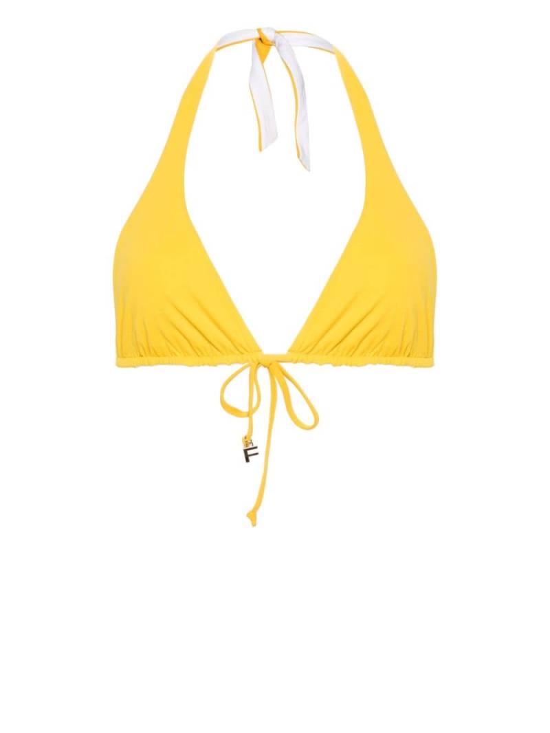 Fisico reversible triangle bikini top - Yellow von Fisico