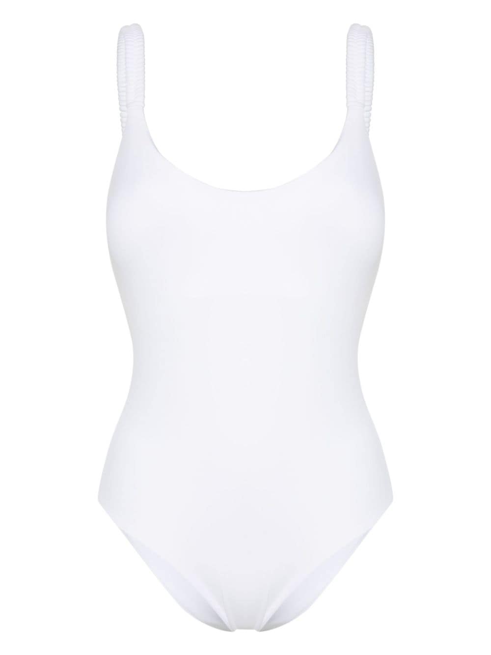 Fisico scoop-neck swimsuit - White von Fisico