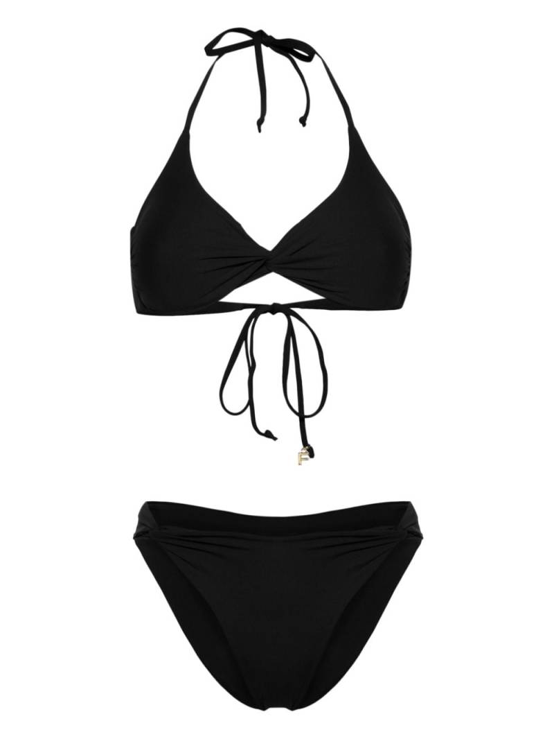 Fisico twist-detailing bikini set - Black von Fisico