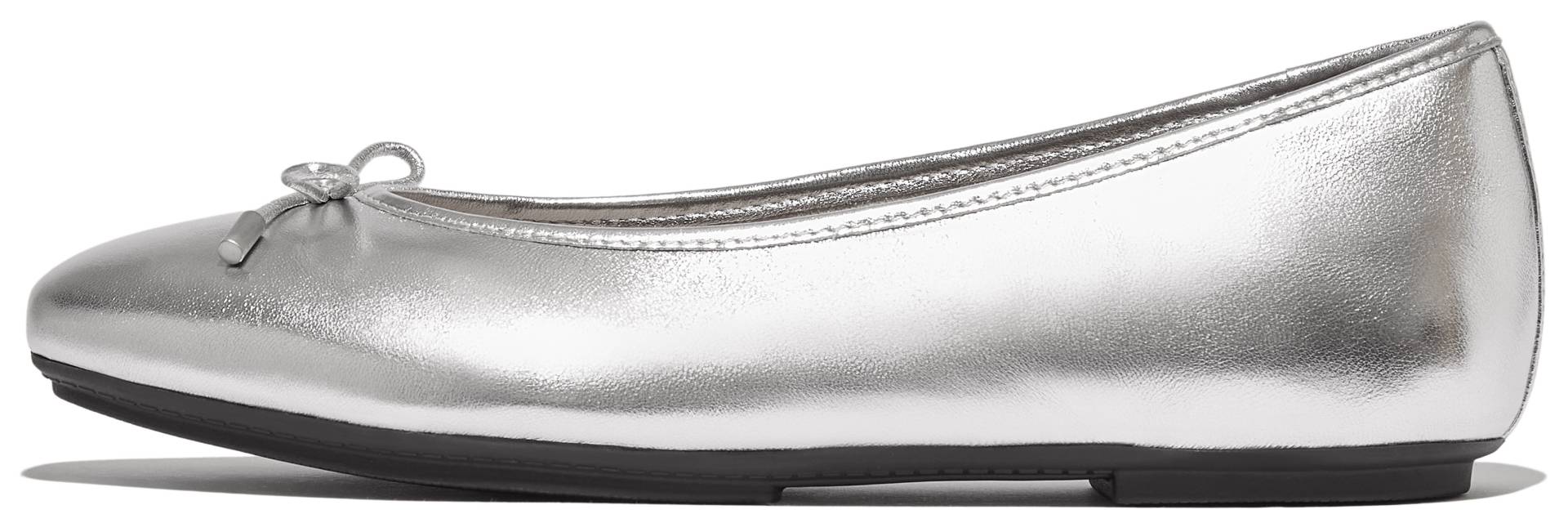 Fitflop Ballerina »Delicato Bow«, Loafer, Halbschuh, Slipper im Metallic Look, schmale Form von FitFlop