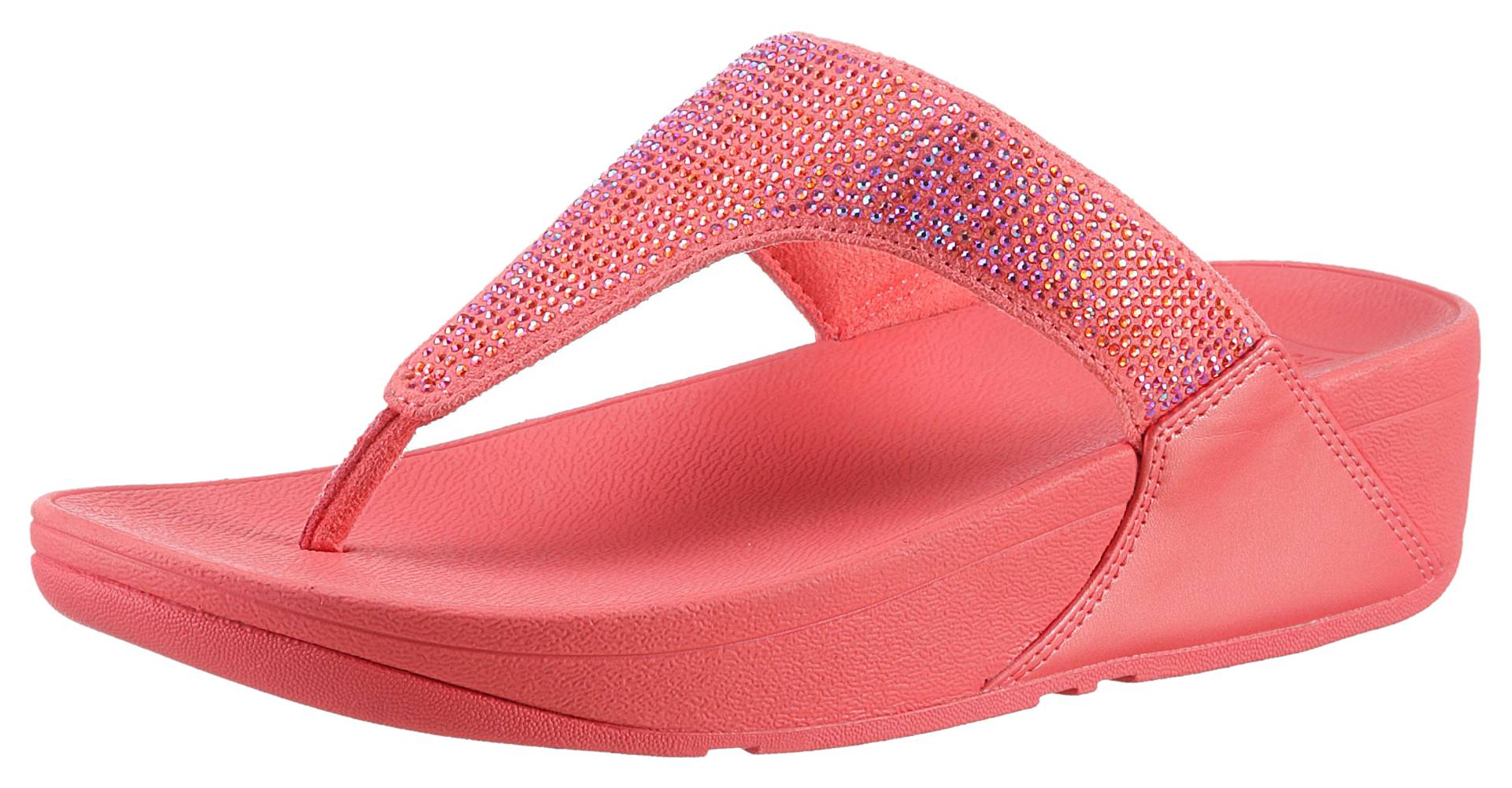 Fitflop Dianette »LULU CRYSTAL EMBELLISHED TOE-POST SANDALS - HOTFIX«, Keilabsatz, Sommerschuh, Zehentrenner mit weichem Zehensteg Fitflop Dianette »LULU CRYSTAL EMBELLISHED TOE-POST SANDALS - HOTFIX«, Keilabsatz, Sommerschuh, Zehentrenner mit weichem Zehensteg von FitFlop