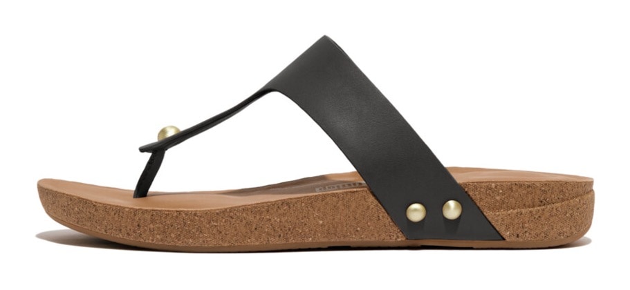 Fitflop Zehentrenner »IQUSHION LEATHER TOE-POST SANDALS«, Sommerschuh mit iQushion-Technologie für langen Tragekomfort von FitFlop