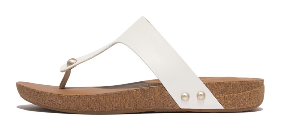 Fitflop Zehentrenner »IQUSHION LEATHER TOE-POST SANDALS«, Sommerschuh mit iQushion-Technologie für langen Tragekomfort von FitFlop