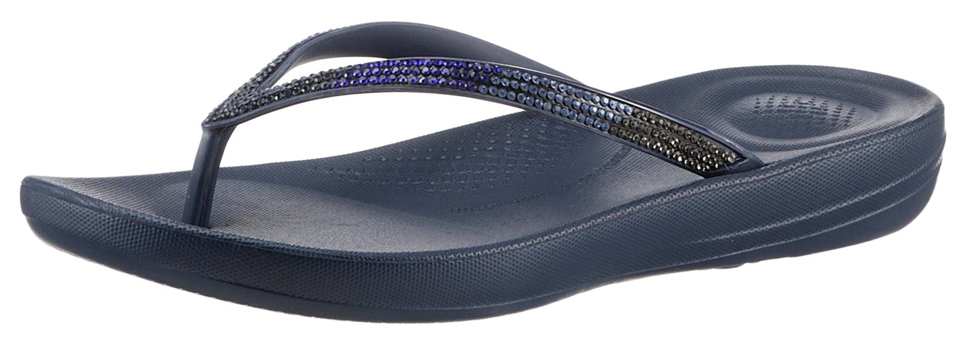 Fitflop Zehentrenner »IQUSHION OMBRE SPARKLE«, Sommerschuh, Schlappen, Poolsildes mit weichem Zehensteg von FitFlop