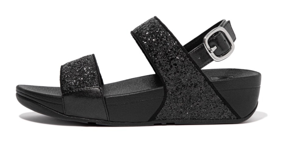 Fitflop Keilsandalette »LULU GLITTER BACK-STRAP SANDALS«, Sommerschuh, Sandale, Keilabsatz, mit funkelnden Riemchen von Fitflop