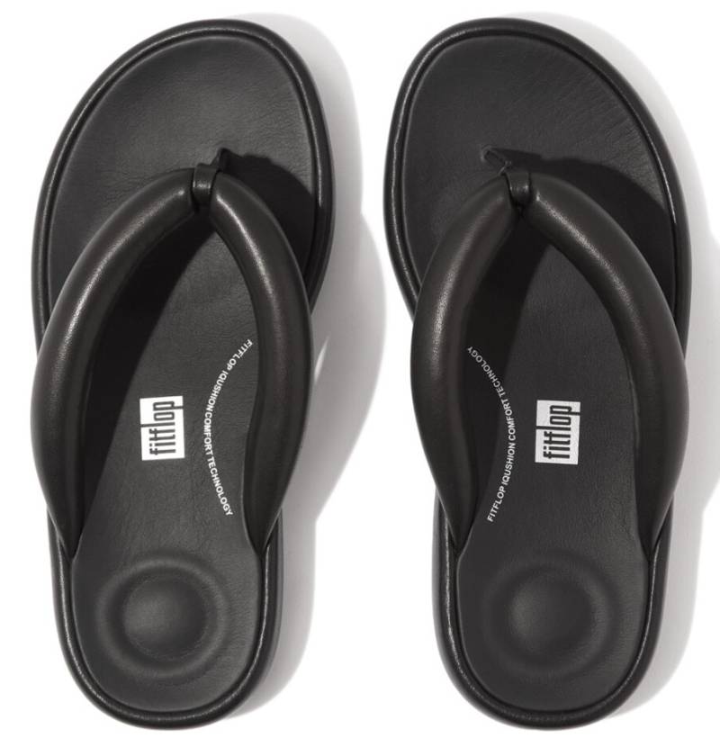 Fitflop Zehentrenner »IQUSHION D-LUXE PADDED LEATHER FLIP-FLOPS«, Sommerschuh, Schlappen mit weichem Zehensteg von Fitflop