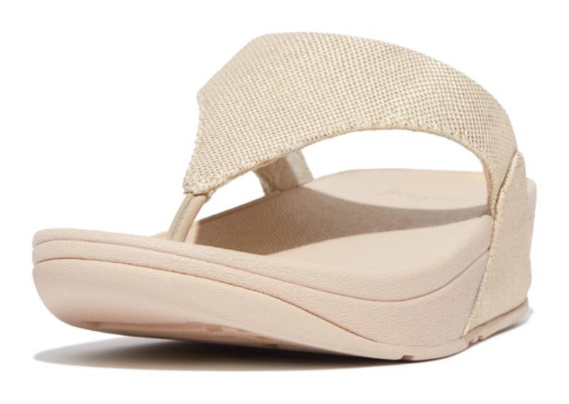 Fitflop Zehentrenner »LULU GLITZ«, Keilabsatz, Sommerschuh, Microwobbleboard - komfortables Fussbett von Fitflop