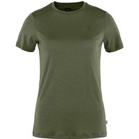 FJÄLLRÄVEN Damen T-Shirt Abisko Wool SS W olive | L von Fjällräven