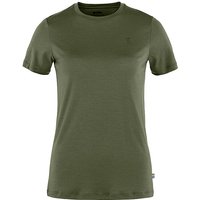 FJÄLLRÄVEN Damen T-Shirt Abisko Wool SS W olive | M von Fjällräven