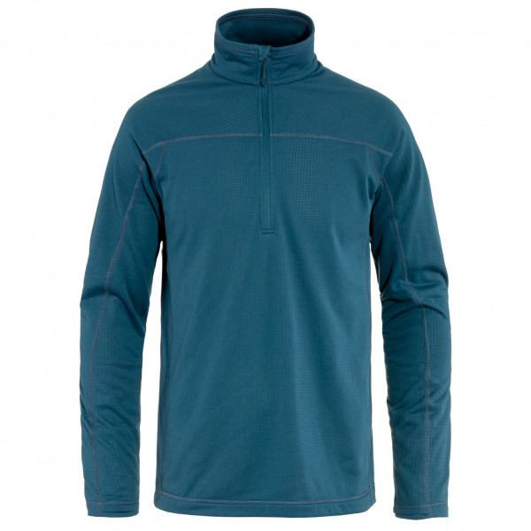 Fjällräven - Abisko Lite Fleece Half Zip - Fleecepullover Gr L blau von Fjällräven