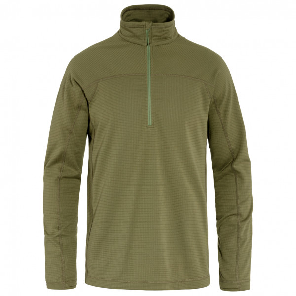 Fjällräven - Abisko Lite Fleece Half Zip - Fleecepullover Gr L oliv von Fjällräven