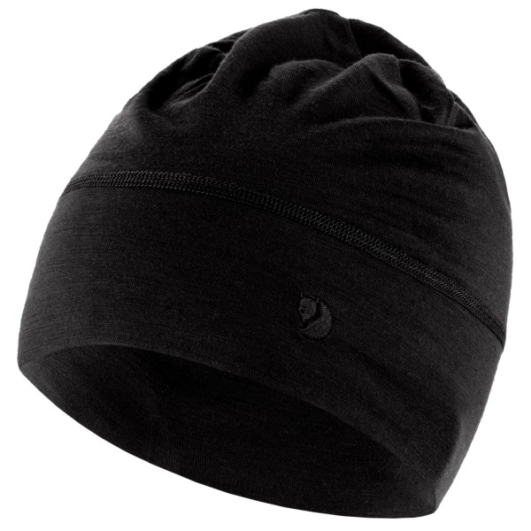 Fjällräven - Abisko Lite Wool Beanie - Mütze Gr One Size schwarz von Fjällräven