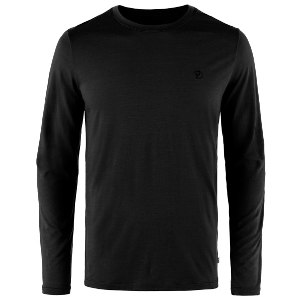 Fjällräven - Abisko Wool L/S - Longsleeve Gr XS schwarz von Fjällräven