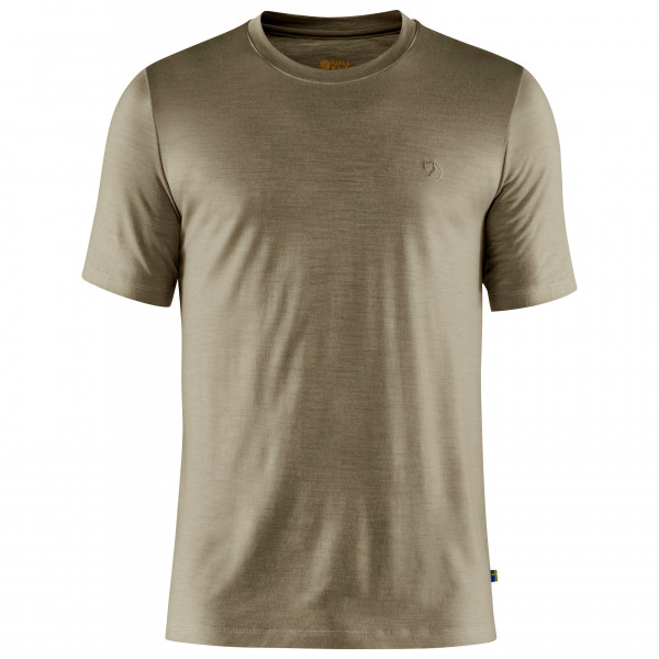 Fjällräven - Abisko Wool S/S - T-Shirt Gr S beige von Fjällräven