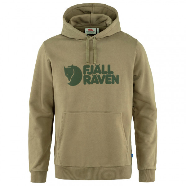 Fjällräven - Fjällräven Logo Hoodie - Hoodie Gr L beige von Fjällräven