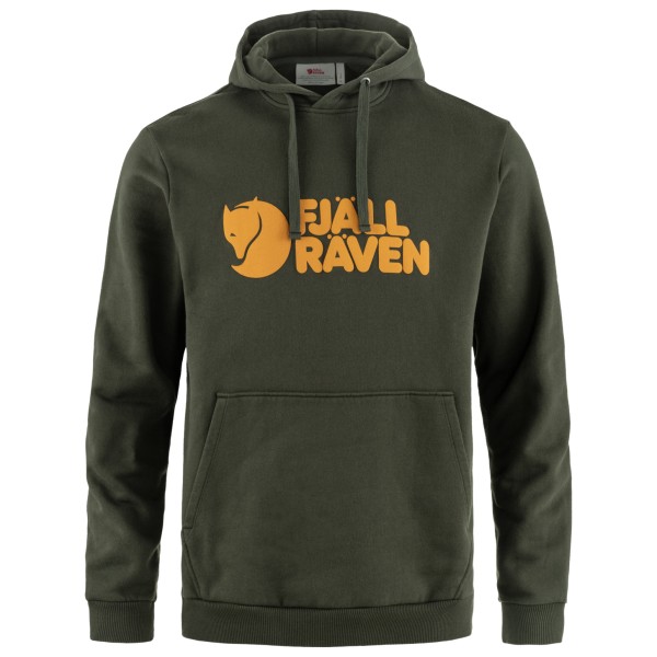 Fjällräven - Fjällräven Logo Hoodie - Hoodie Gr L oliv von Fjällräven