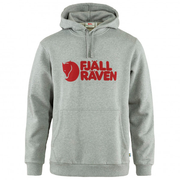 Fjällräven - Fjällräven Logo Hoodie - Hoodie Gr M grau von Fjällräven