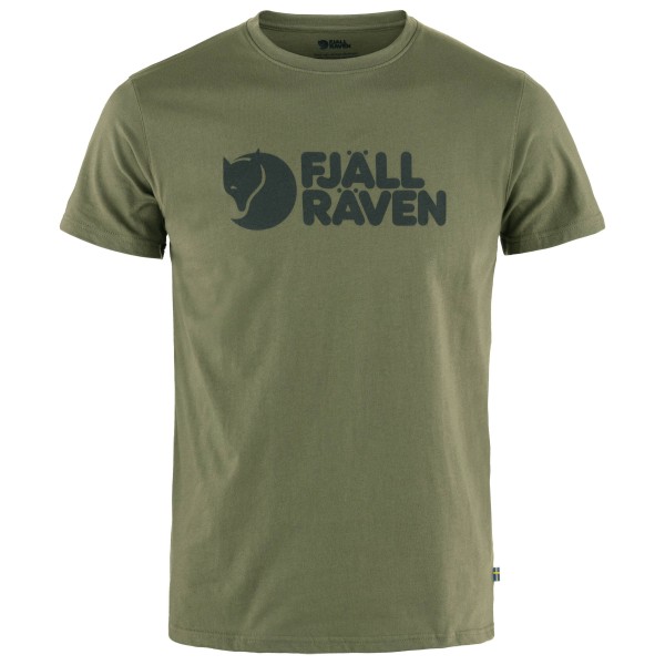 Fjällräven - Fjällräven Logo - T-Shirt Gr L oliv von Fjällräven