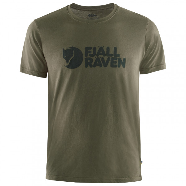 Fjällräven - Fjällräven Logo - T-Shirt Gr L oliv von Fjällräven