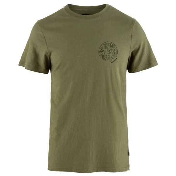 Fjällräven - Hemp Blend Out Here T-Shirt - T-Shirt Gr M oliv von Fjällräven