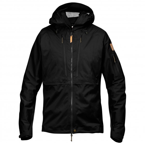 Fjällräven - Keb Eco-Shell Jacket - Regenjacke Gr L schwarz von Fjällräven