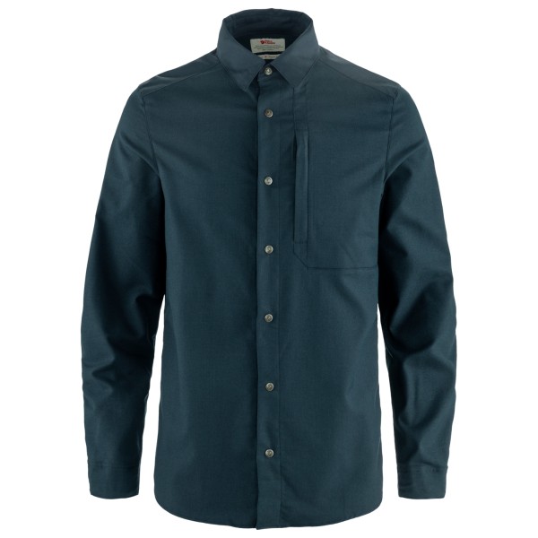 Fjällräven - Keb Trekking Shirt L/S - Hemd Gr L blau von Fjällräven